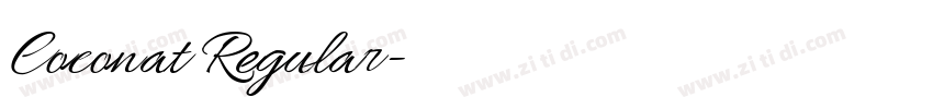 Coconat Regular字体转换